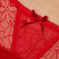 Gorteks Pamela Red Semi Sheer Low Rise Bikini Panty