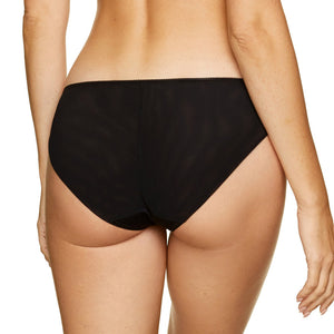 Gorteks Pamela Black Semi Sheer Bikini Panty-1