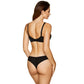 Semi Sheer Thong Panty Gorteks Pamela Black-3