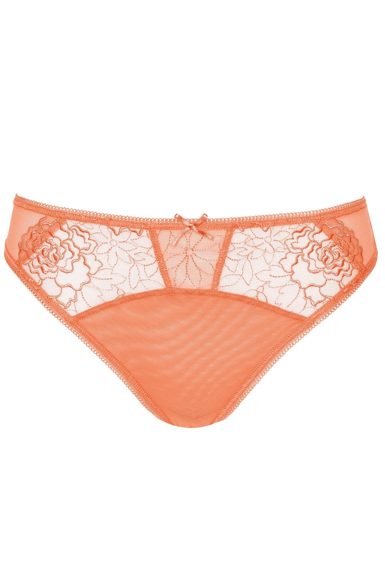 Gorteks Pamela Peach Semi Sheer Thong Panty-4
