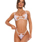 Obsessive Luise Sublim White Lace Open Cup Bra & Crotchless Thong Set-3