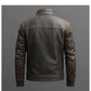 Enzo Leather Brown Jacket - Men Leather Jacket Brown
