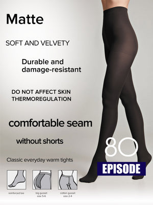 Tights Conte Episode 80 Den - Microfibra Matte Opaque