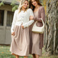 Inherit Co. Essential Toffee Long Soft Cardigan, full-length open-front design