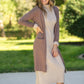 Inherit Co. toffee Essential Long + Soft Cardigan, long-sleeve open-front IC top