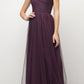Ladivine ET320 Illusion V-Neck and Back Long Formal Dress Sleeveless