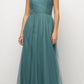 CLEARANCE - Ladivine ET320 Illusion V-Neck and Back Long Dress (Size 14)