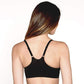 Dominique Meryl Black Everyday Front Closure Minimizer Bra-1