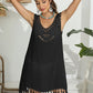 Tassel Scoop Neck Wide Strap Cover-Up - Farnelli