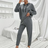 Ivy Lane Sports Hoodie and Joggers Set - Dark Gray