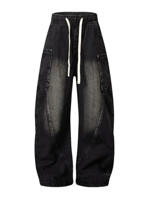 Men's Drawstring Cargo Jeans - Farnelli