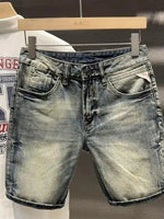 Men's Washed Denim Shorts - Farnelli