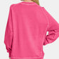 Zenana Full Size Pigment Dyed French Terry Sweatshirt - Farnelli