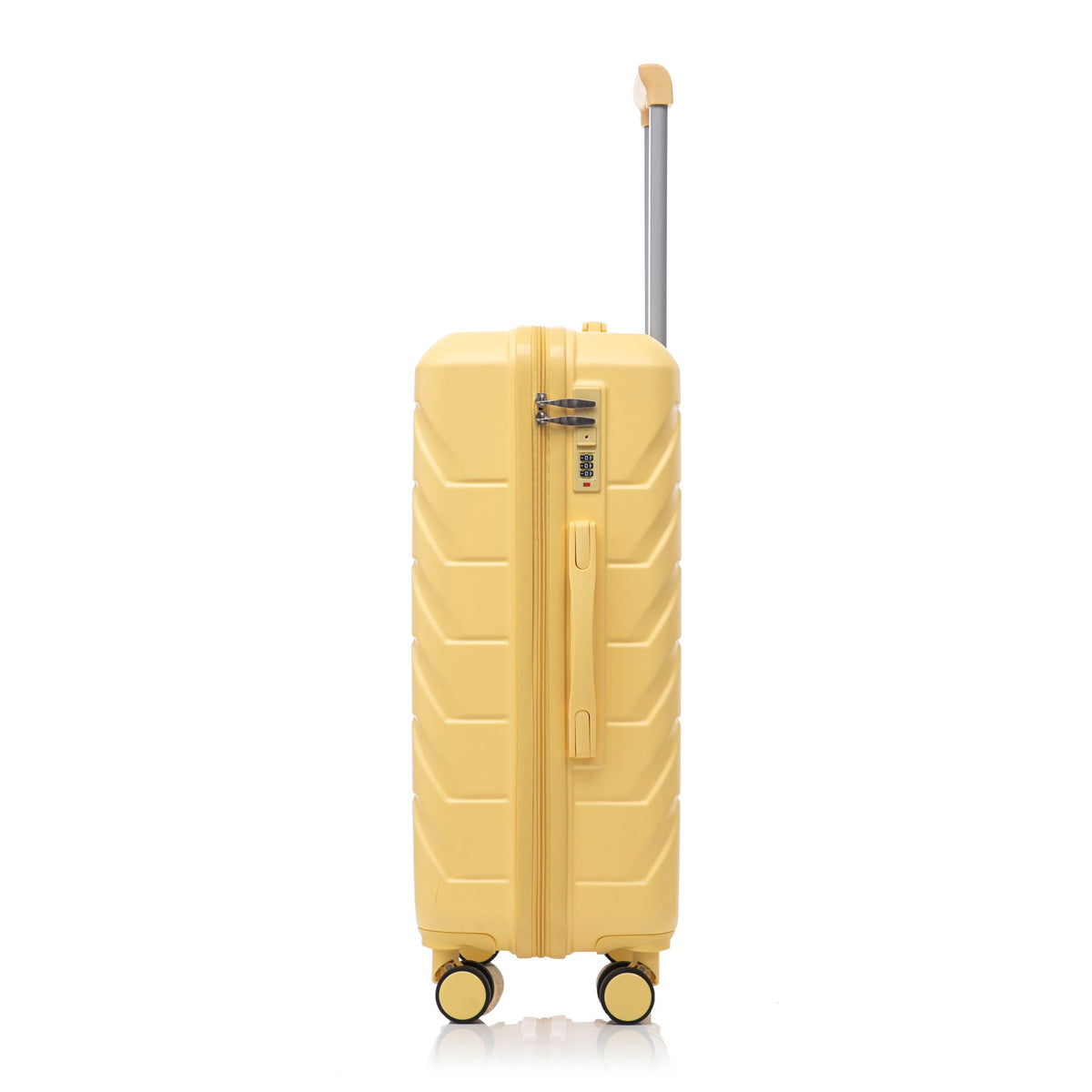 HouseOfZazla 3-piece spinner wheel luggage set with combination locks