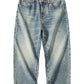 Men's Washed Wide Leg Jeans - Farnelli