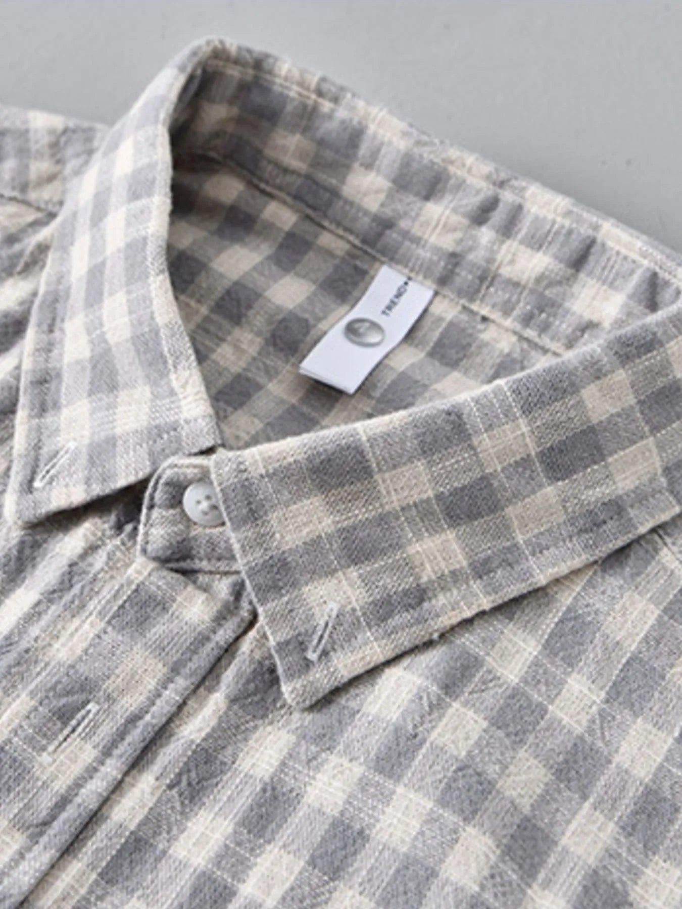 Men's Plus Size Plaid Button Up Long Sleeve Shirt - Farnelli