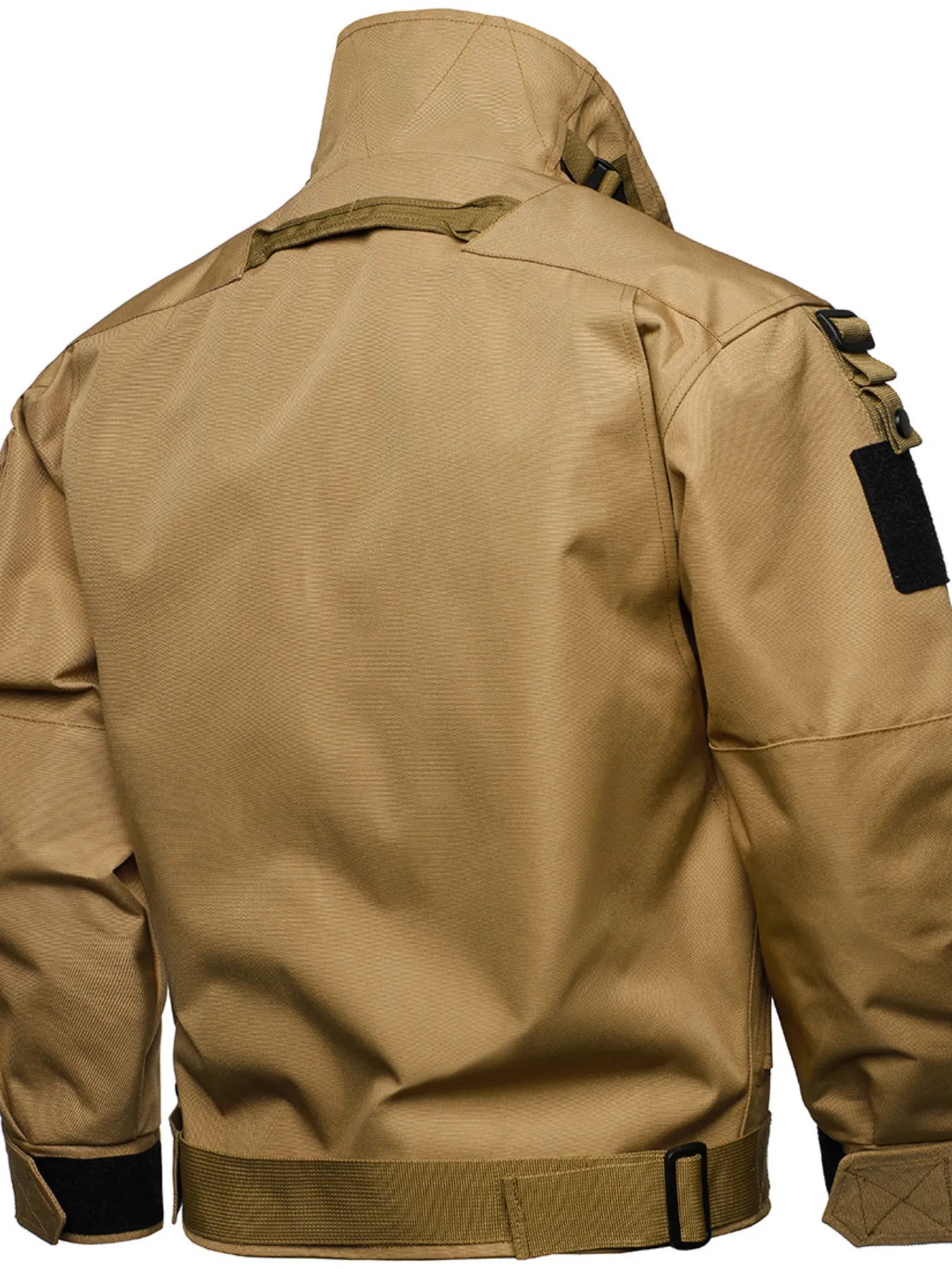 Men's Full Size Multi Buckle Water-Resistant Jacket Plus Size - Farnelli