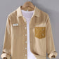 Men's Plus Size Button Up Long Sleeve Shirt - Farnelli