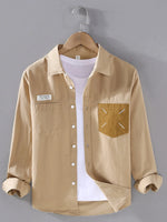 Men's Plus Size Button Up Long Sleeve Shirt - Farnelli