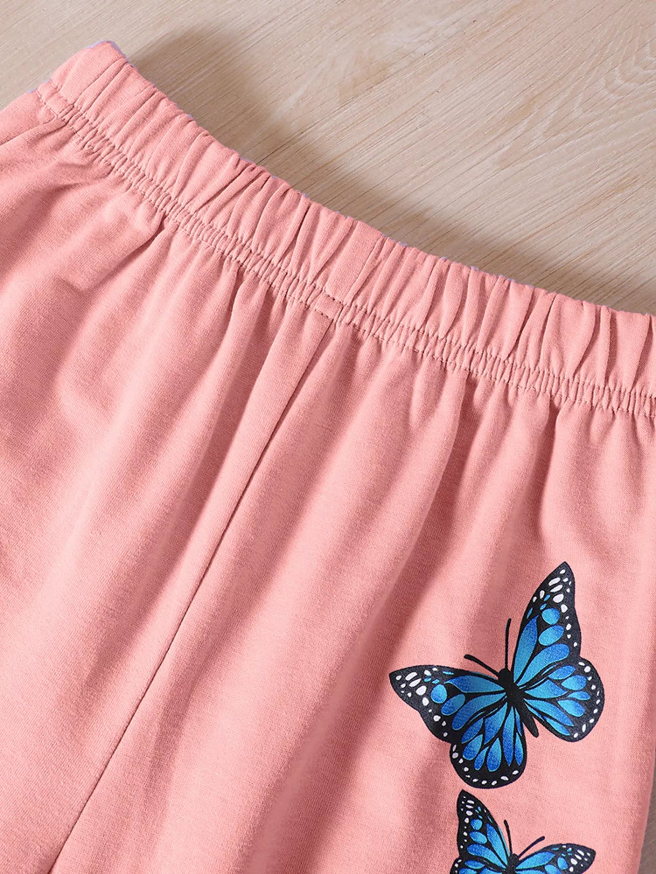 Childrens's Butterfly Print Hoodie & Pants Set - Farnelli