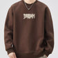 Men's Plus Size Crew Neck Dropped Shoulder Sweatshirt - Farnelli