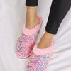 Forever Link Sequin Plush Round Toe Slippers - PINK