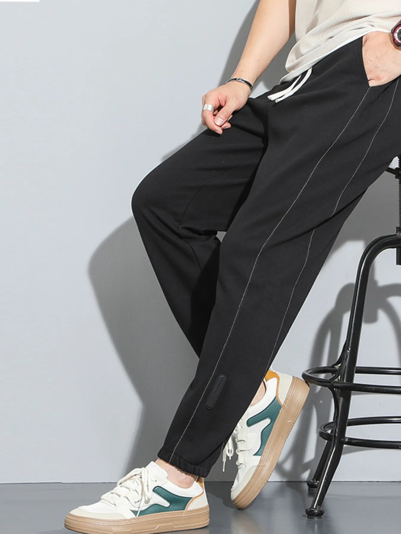 Men's Full Size Casual Drawstring Joggers Plus Size - Farnelli