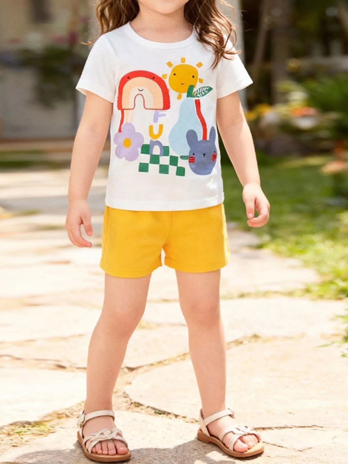 Children's Graphic Tee & Shorts Set - Farnelli