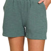 Zenana Cotton Slub Short Pants - ASH JADE