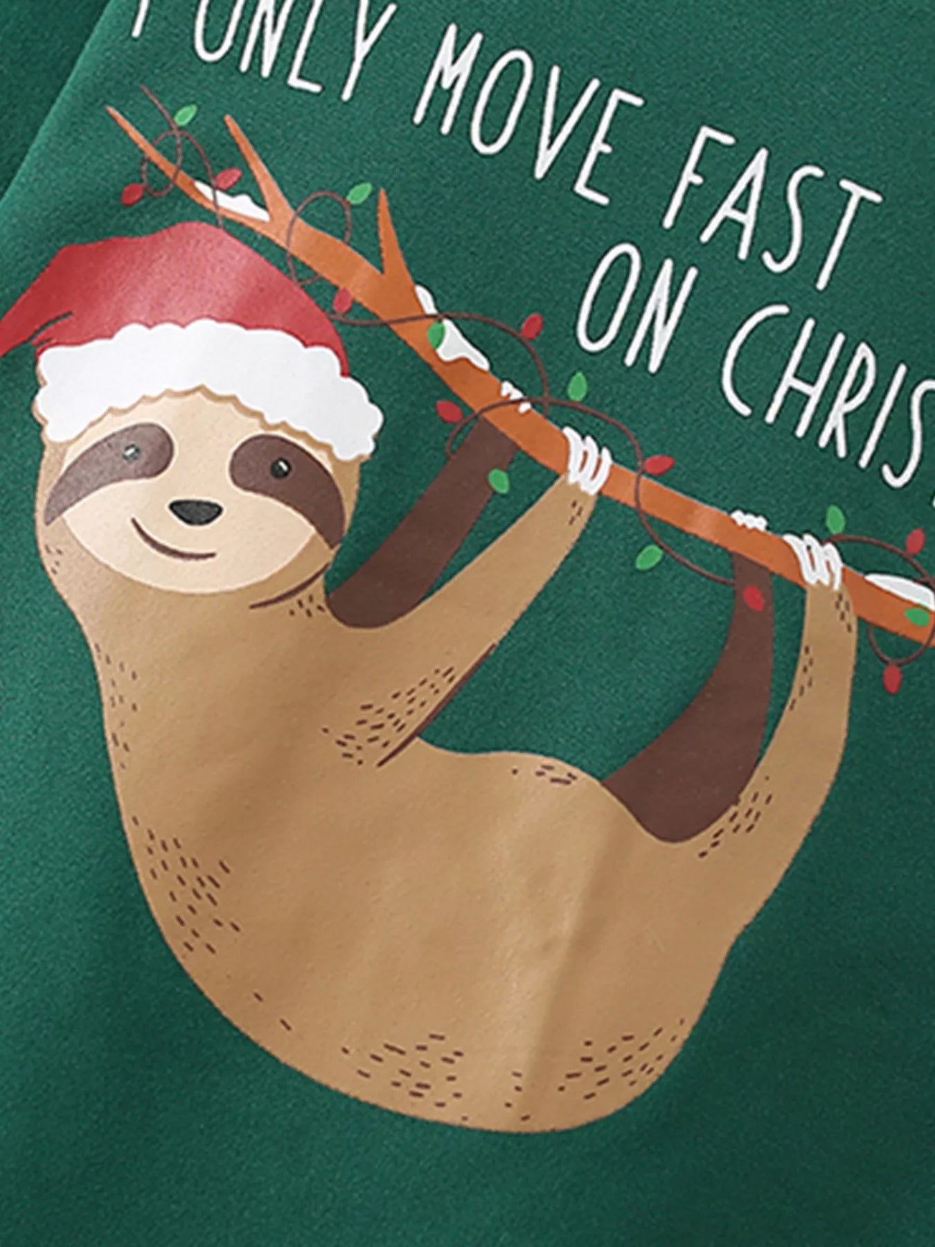 Children's Christmas Sloth Long Sleeve Pajama Set - Farnelli