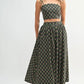 MABLE Floral Crop Top and Skirt Set - Farnelli