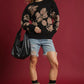 Umgee Floral Long Sleeve Sweater - Farnelli