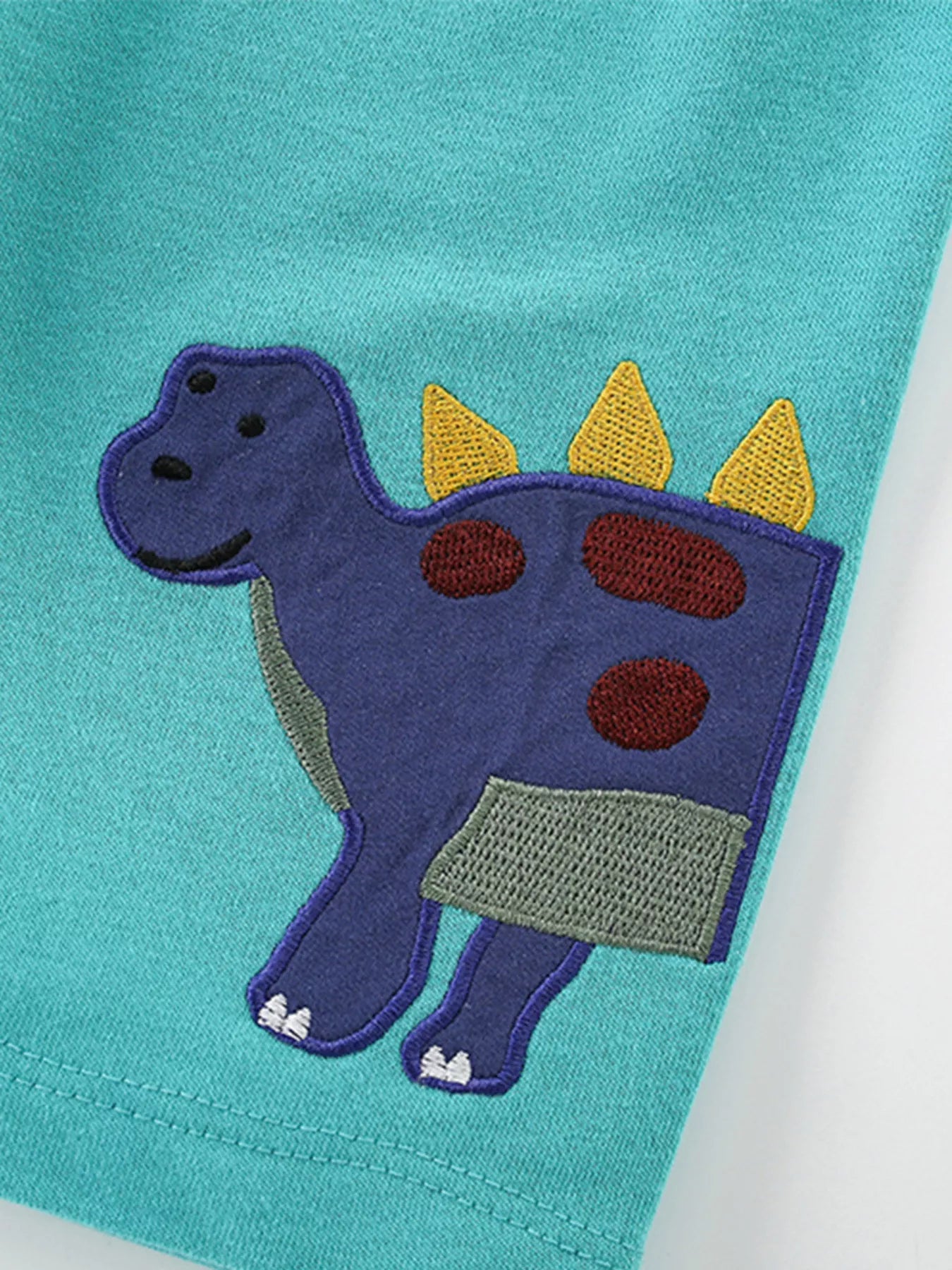 Children's Dinosaur Applique T-Shirt and Shorts Set - Farnelli