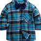 Children's Plaid Shirt & Distressed Jeans with Suspenders Set - Farnelli