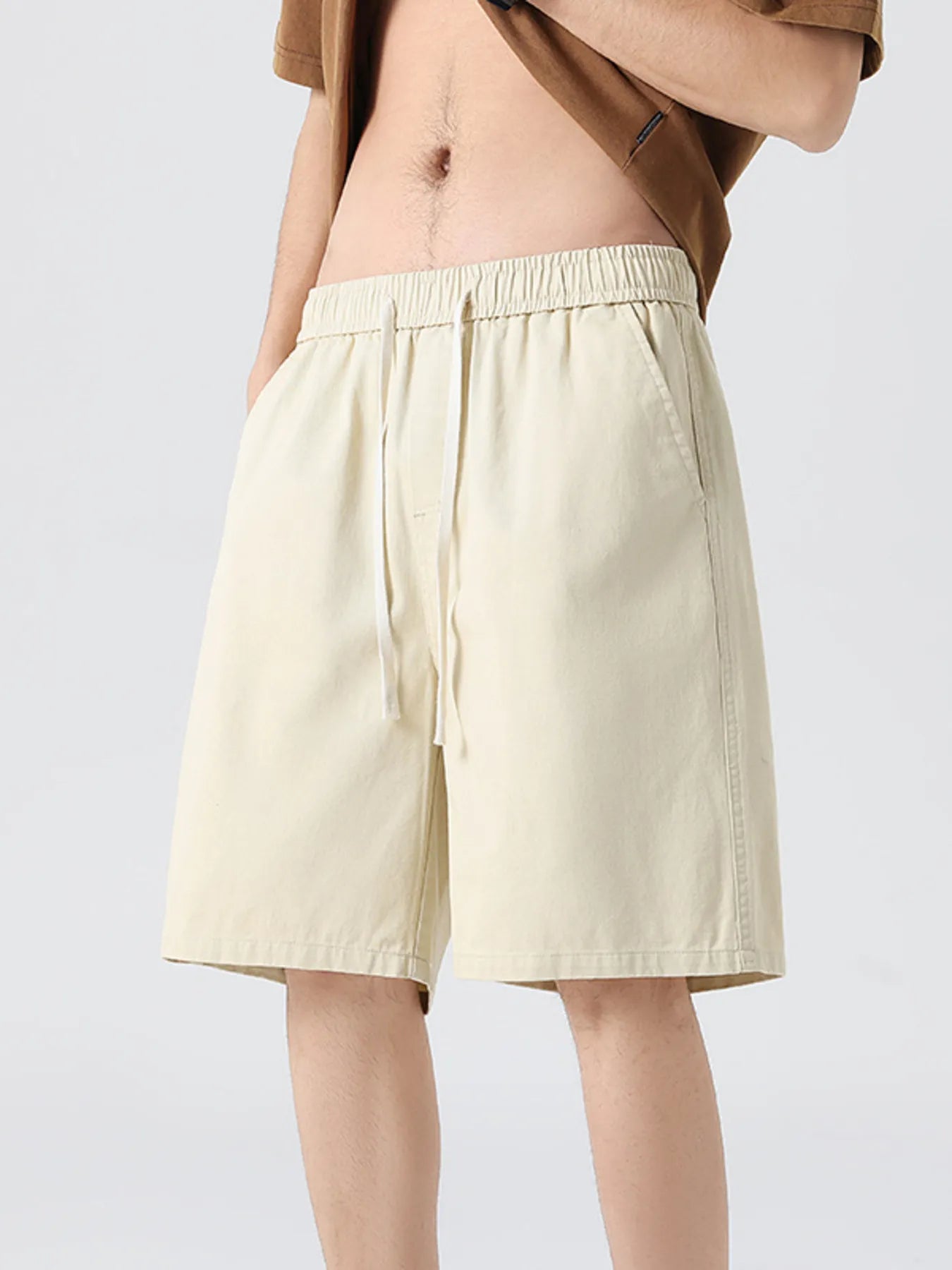 Men's Full Size Wide-Leg Shorts Plus Size - Farnelli