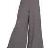 Zenana Relaxed Fit Elastic Waisted Wide Leg Pants - ASH GREY