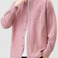 Men's Full Size Casual Striped Corduroy Shirt Plus Size - Farnelli