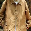 Men's Full Size Casual Snap-Down Windbreaker Jacket Plus Size - Coffee