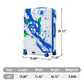 28 inch HouseOfZazla blue hard case luggage with combination lock