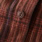Men's Plus Size Button Up Long Sleeve Plaid Shirt - Farnelli