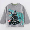 Children's Dinosaur Graphic Long Sleeve T-Shirt - Gray