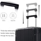 HouseOfZazla 24-inch black expandable ABS hardshell suitcase with double wheels