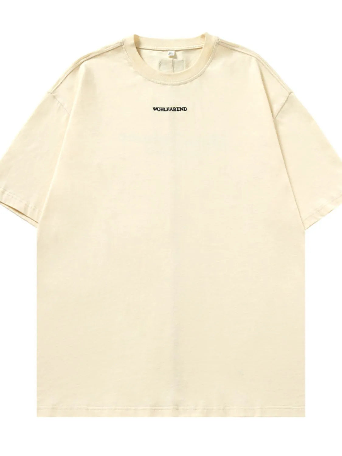 Men's Letter Back Round Neck Half Sleeve T-Shirt - Farnelli