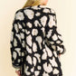 Davi & Dani Leopard Open Front Long Sleeve Cardigan - Farnelli