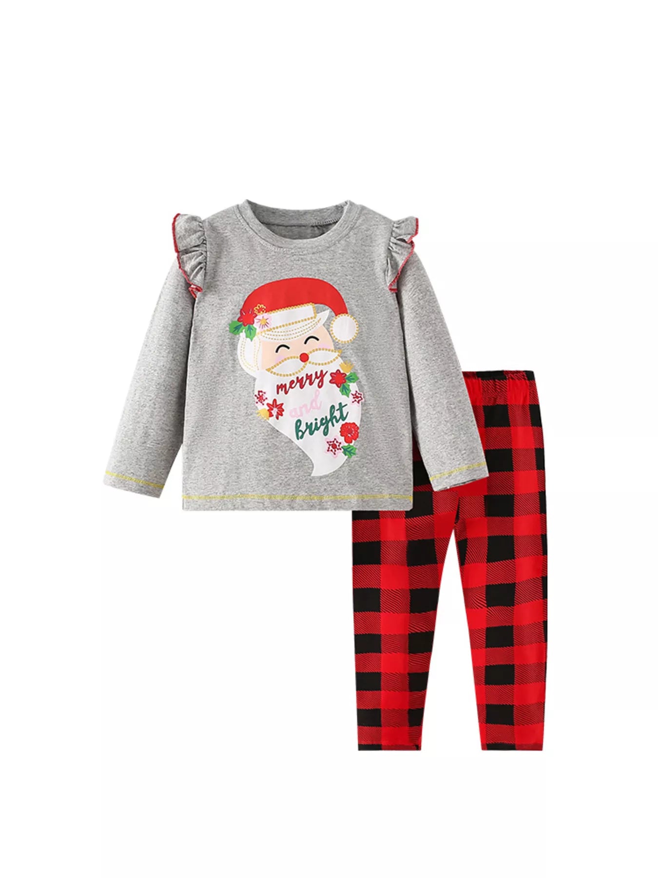 Children's Christmas Santa Long Sleeve Pajama Set - Farnelli