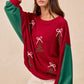 BiBi Christmas Theme Tree Embroidered Sweater - Farnelli