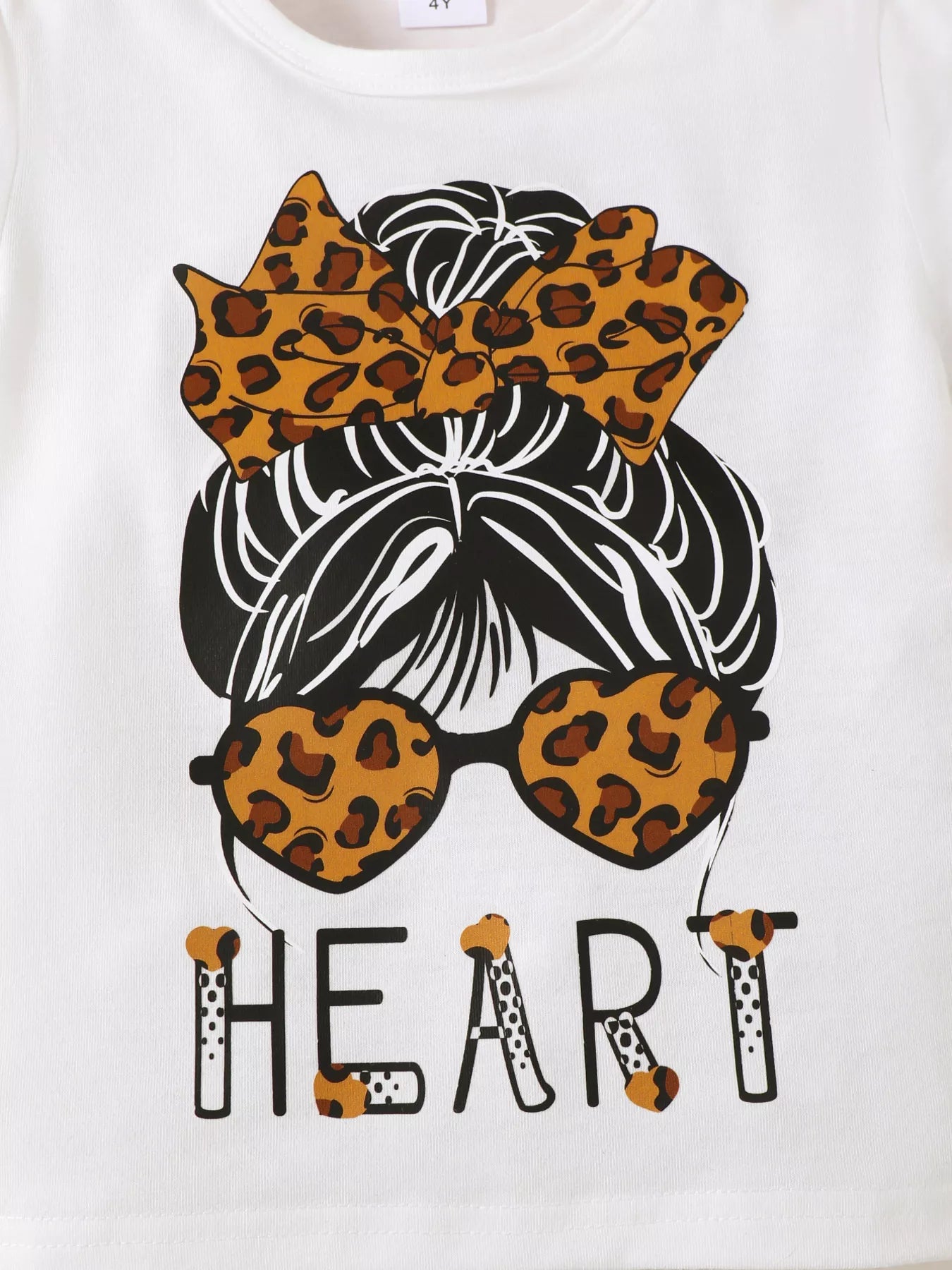 Children's Leopard Graphic Tee & Skirt Set - Farnelli