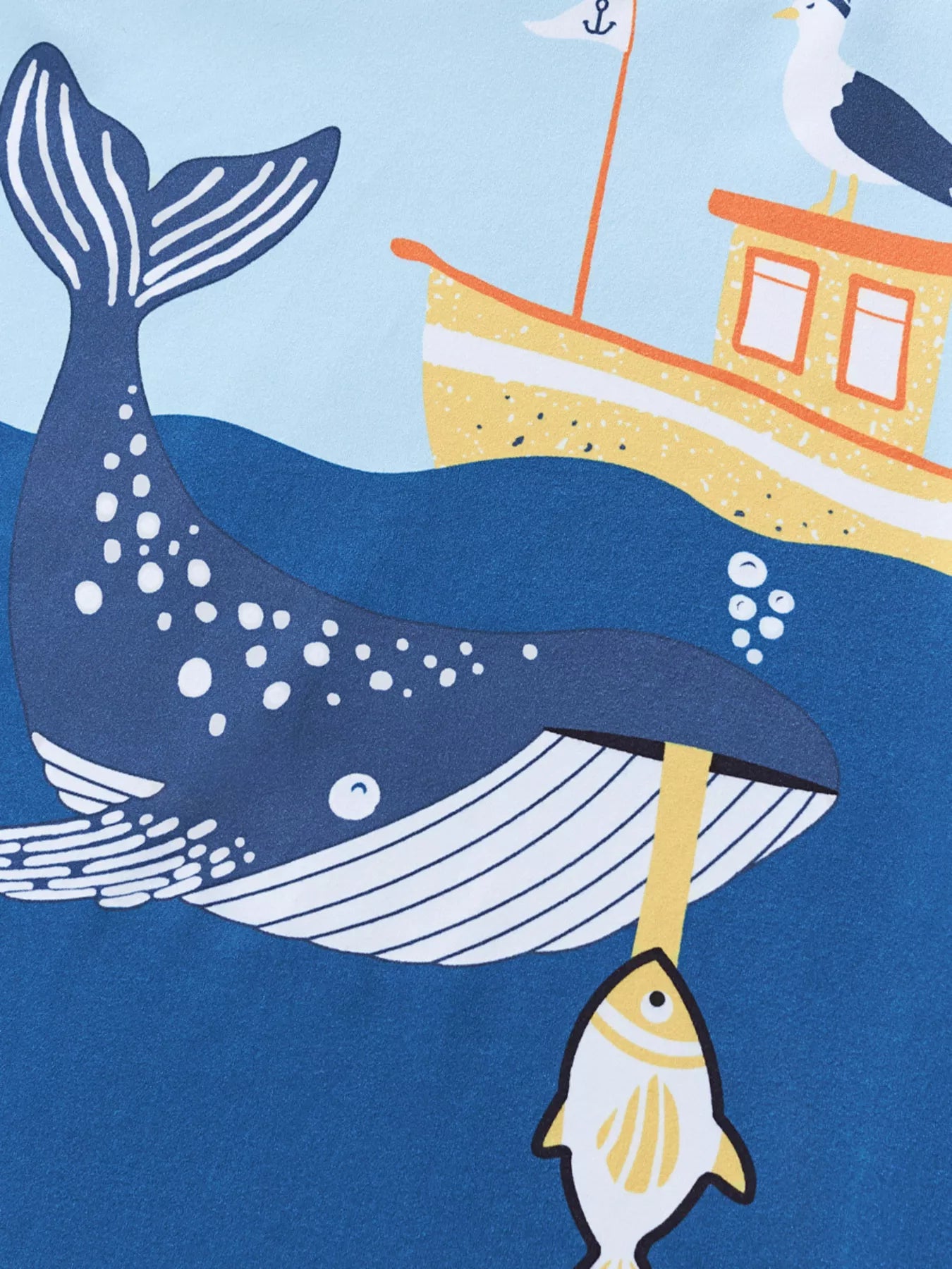 Children's Whale Graphic Short Sleeve Tee & Shorts Set - Farnelli