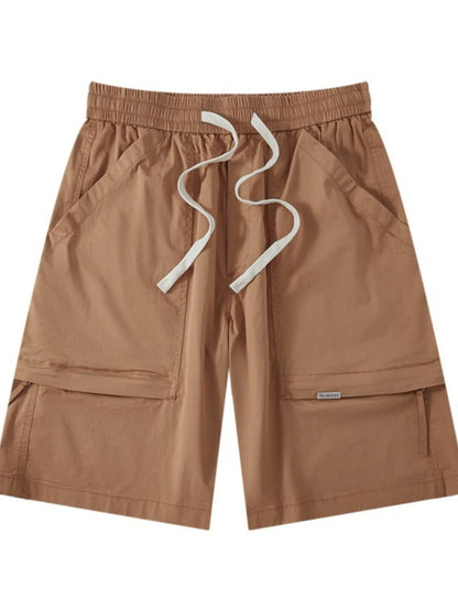 Men's Plus Size Casual Cargo Drawstring Shorts - Farnelli