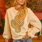 BiBi Cactus Embroidered Fleece Sweatshirt - Farnelli